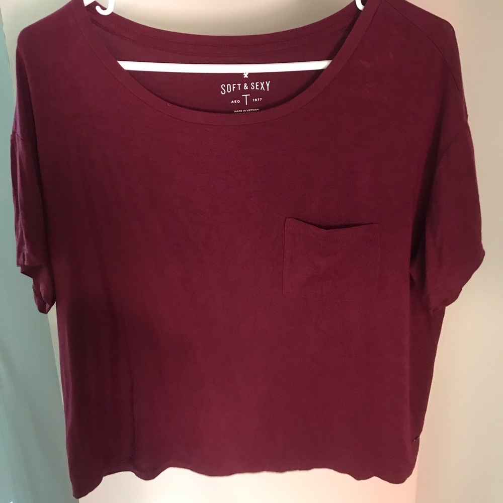 Soft Crop/short shirt American Eagle Outfitters